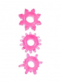 Комплект из трех розовых эрекционных колец - Erowoman-Eroman - в Москве купить с доставкой