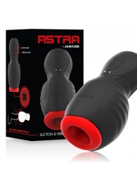 Черно-красный мастурбатор с вибрацией и всасыванием - JAMYJOB - в Москве купить с доставкой
