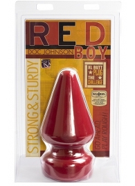 Огромная анальная пробка Red Boy The Challenge Butt Plug - 23 см. - Doc Johnson