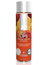 Лубрикант на водной основе с ароматом персика JO Flavored Peachy Lips - 120 мл. - System JO - купить с доставкой #SOTBIT_REGIONS_UF_V_REGION_NAME#