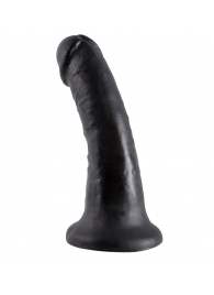Чёрный фаллоимитатор с присоской 6  Cock - 15,2 см. - Pipedream