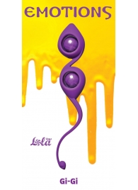 Фиолетовые вагинальные шарики Emotions Gi-Gi - Lola Games