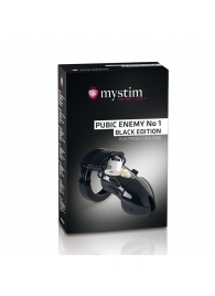 Пояс верности с электростимуляцией Mystim Pubic Enemy No1 Black Edition - MyStim - купить с доставкой в Москве
