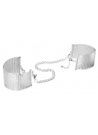 Серебристые наручники-браслеты Desir Metallique Handcuffs - Bijoux Indiscrets - купить с доставкой #SOTBIT_REGIONS_UF_V_REGION_NAME#