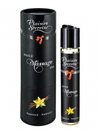 Массажное масло с ароматом ванили Huile de Massage Gourmande Vanille - 59 мл. - Plaisir Secret - купить с доставкой в Москве