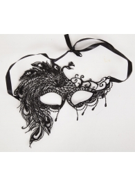 Карнавальная кружевная маска с жар-птицей - White Label купить с доставкой