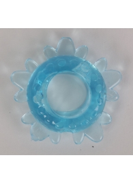 Голубое эрекционное кольцо  Снежинка - White Label - в Москве купить с доставкой