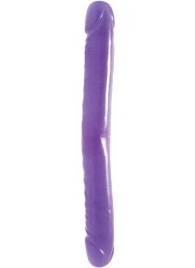 Двойной фиолетовый фаллоимитатор DOUBLE DONG LAVENDER - 30 см. - Seven Creations