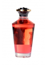 Массажное интимное масло с ароматом клубничного вина - 100 мл. - Shunga - купить с доставкой в Москве