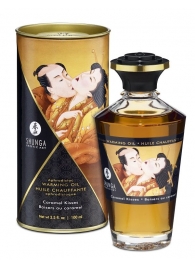 Массажное интимное масло с ароматом карамели - 100 мл. - Shunga - купить с доставкой в Москве
