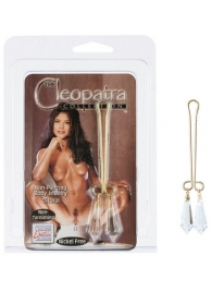 Зажим для половых губ с прозрачными кристаллами Cleopatra Collection Clitoral Jewelry Crystals - California Exotic Novelties - купить с доставкой в Москве