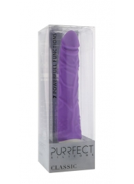 Фиолетовый вибратор-реалистик PURRFECT SILICONE CLASSIC 7.1INCH PURPLE - 18 см. - Dream Toys