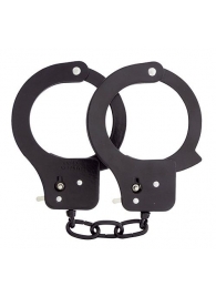 Чёрные наручники из листового металла BONDX METAL CUFFS BLACK - Dream Toys - купить с доставкой #SOTBIT_REGIONS_UF_V_REGION_NAME#