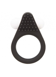 Чёрное эрекционное кольцо LIT-UP SILICONE STIMU RING 1 BLACK - Dream Toys - в Москве купить с доставкой