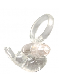 Прозрачное эрекционное кольцо с виброэлементом GOOD VIBES COCKRING RABBIT - Dream Toys - в Москве купить с доставкой