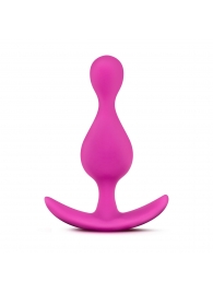 Розовая фигурная анальная пробка Luxe Explore - 11,4 см. - Blush Novelties