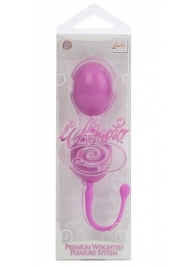 Розовые каплевидные вагинальные шарики L amour Premium Weighted Pleasure System - California Exotic Novelties