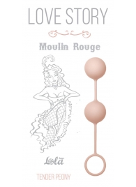 Нежно-розовые вагинальные шарики Love Story Moulin Rouge - Lola Games