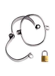 Металлические наручники с навесным замочком - ToyFa - купить с доставкой #SOTBIT_REGIONS_UF_V_REGION_NAME#