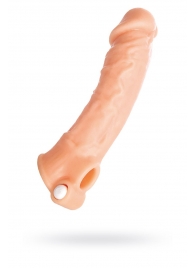 Удлиняющая насадка на пенис с вибрацией - 18,5 см. - ToyFa - в Москве купить с доставкой