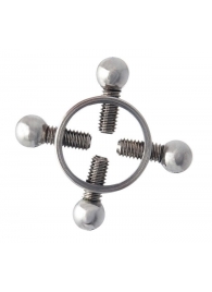 Серебристые зажимы для сосков на винтах - ToyFa - купить с доставкой #SOTBIT_REGIONS_UF_V_REGION_NAME#