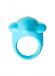 Голубое эрекционное силиконовое кольцо TOYFA A-Toys - A-toys - #SOTBIT_REGIONS_UF_V_REGION_NAME# купить с доставкой