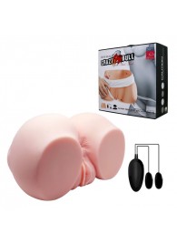 Телесный мастурбатор с двумя любовными тоннелями и вибрацией - Baile - в Москве купить с доставкой