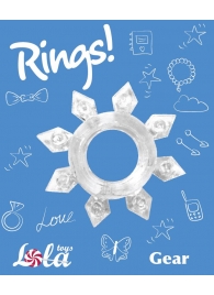 Прозрачное эрекционное кольцо Rings Gear - Lola Games - в Москве купить с доставкой