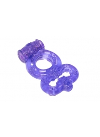 Фиолетовое эрекционное кольцо Rings Treadle с подхватом - Lola Games - в Москве купить с доставкой