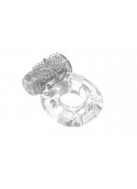 Прозрачное эрекционное кольцо с вибрацией Rings Axle-pin - Lola Games - в Москве купить с доставкой