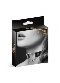 Чёрный чокер с кольцом в форме сердца - Bijoux Pour Toi - купить с доставкой #SOTBIT_REGIONS_UF_V_REGION_NAME#