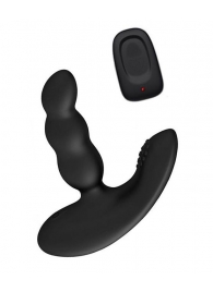 Черный силиконовый стимулятор простаты Levett Nitoc с пультом ДУ - Levett - #SOTBIT_REGIONS_UF_V_REGION_NAME# купить с доставкой
