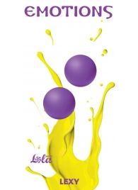 Фиолетовые вагинальные шарики без сцепки Emotions Lexy Medium - Lola Games
