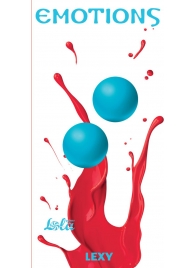 Голубые вагинальные шарики без сцепки Emotions Lexy Medium - Lola Games