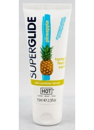 Гель-смазка на водной основе Superglide с ароматом ананаса - 75 мл. - HOT - купить с доставкой #SOTBIT_REGIONS_UF_V_REGION_NAME#