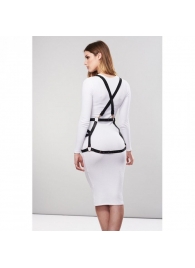 Чёрная упряжь ARROW DRESS HARNESS - Bijoux Indiscrets - купить с доставкой в Москве