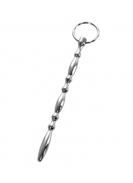 Серебристый фигурный уретральный плаг с кольцом в основании Metal - 18 см. - ToyFa - купить с доставкой #SOTBIT_REGIONS_UF_V_REGION_NAME#