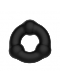 Черное эрекционное кольцо с 3 шариками - Baile - в Москве купить с доставкой