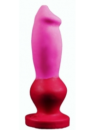 Розово-красный фаллоимитатор  Стаффорд medium  - 24 см. - Erasexa - купить с доставкой в Москве