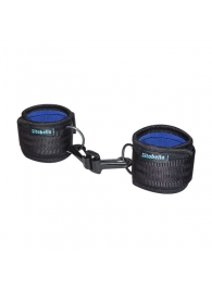 Чёрно-синие наручники из неопрена с карабинами - Sitabella - купить с доставкой #SOTBIT_REGIONS_UF_V_REGION_NAME#