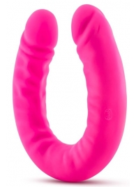 Розовый двусторонний фаллоимитатор 18 inch Silicone Slim Double Dong - 45,7 см. - Blush Novelties