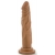 Кофейный фаллоимитатор без мошонки Dr. Skin Realistic Cock Basic 7.5 - 19 см. - Blush Novelties