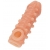 Телесная закрытая насадка с шариками Cock Sleeve Size L - 17,6 см. - KOKOS - в Москве купить с доставкой