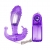 Фиолетовый вибростимулятор с шипами на головке - 14,3 см. - Baile