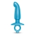 Голубая анальная пробка для массажа простаты Hither Silicone Prostate Plug - 14,3 см. - b-Vibe - в Москве купить с доставкой