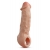 Телесная насадка-удлинитель Intrepid 9.25 Inch Realistic Penis Extender Sleeve - 23,5 см. - Blush Novelties - в Москве купить с доставкой