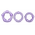 Набор из 3 фиолетовых эрекционных колец Stay Hard Beaded Cockrings - Blush Novelties - в Москве купить с доставкой