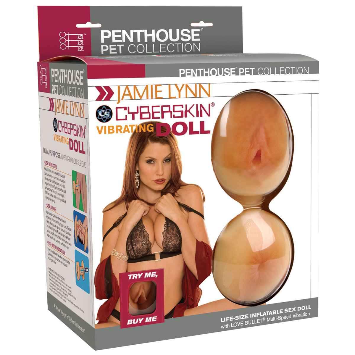 Секс-кукла с вибрирующей вагиной и анусом Jamie Lynn CyberSkin Vibrating  Doll with Pussy Ass - Topco Sales - купить в Москве по цене 12070 в  интернет-магазине Orgasmix