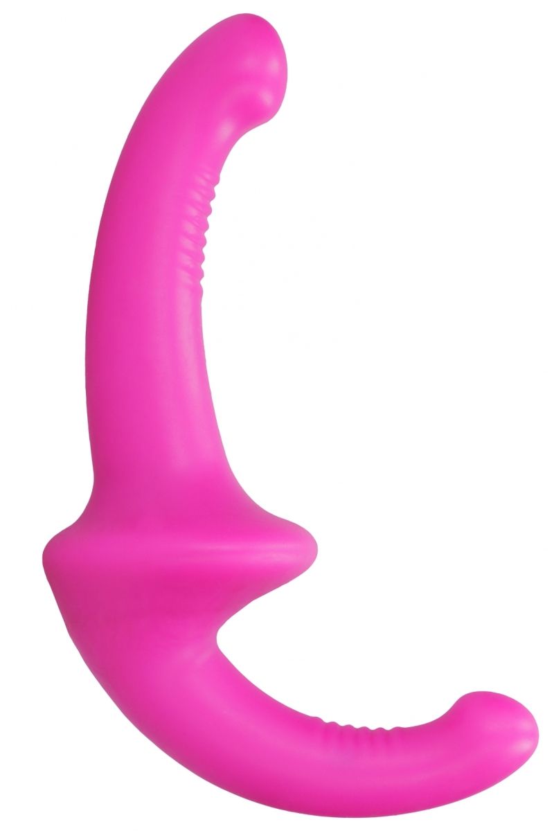 Розовый безремневой страпон Silicone Strapless Strapon - Shots Media BV -  купить в Москве по цене 2860 в интернет-магазине Orgasmix