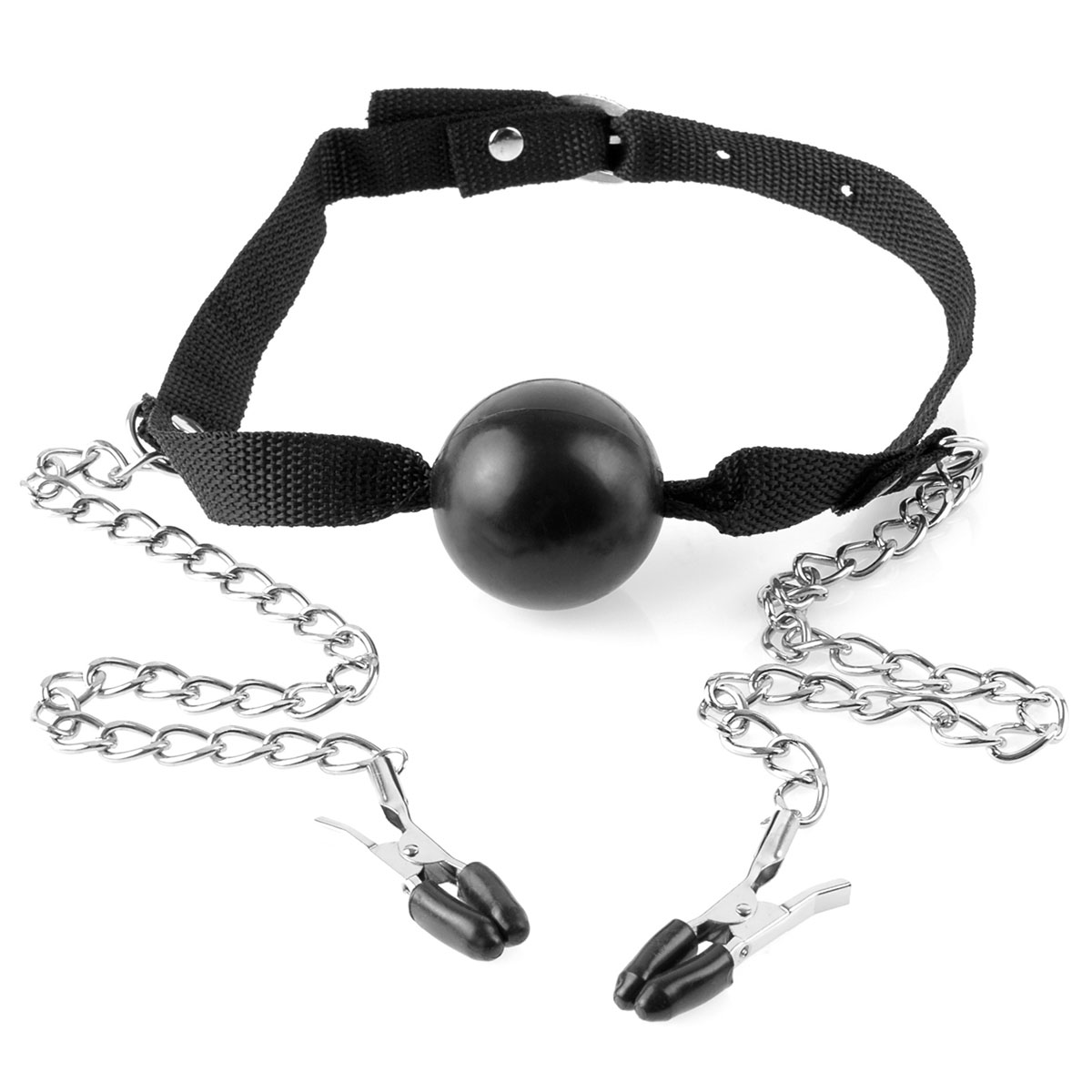 Кляп с отверстиями Pipedream Fetish Fantasy Series Breathable Ball Gag, черный 2172-00 PD - PipeDream - Кляпы шары - Купить